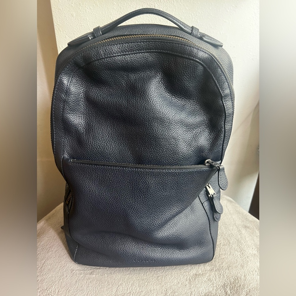 Coach Metropolitan small backpack in soft pebble leather in deep navy